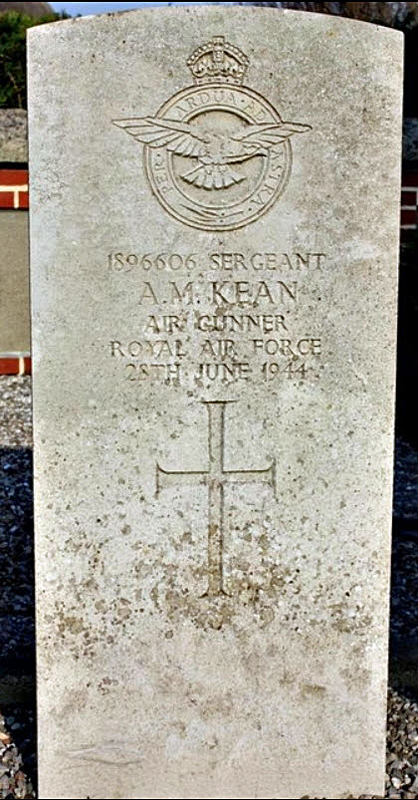 Sgt Augustus Martin Kean<br/><br /><br />died June 28th, 1944